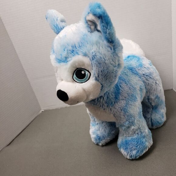 2019 Build a Bear Blue Blast Husky Dog 14" Plush - Picture 2 of 14